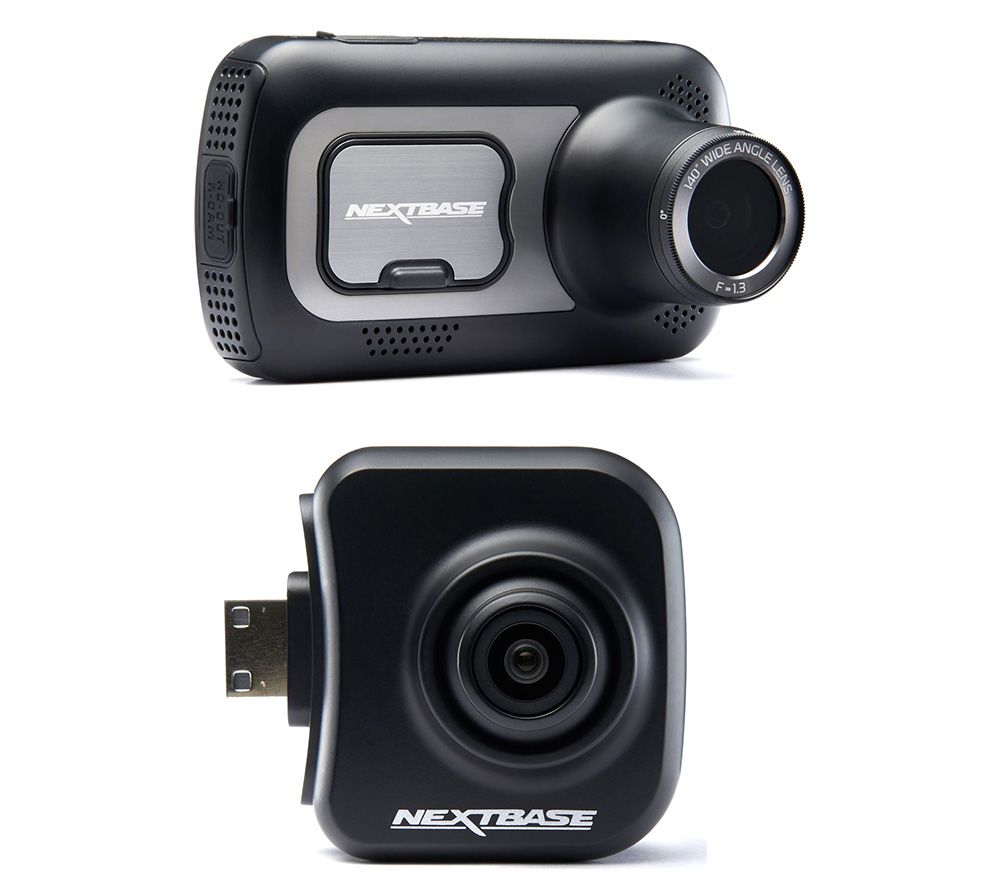 NEXTBASE 522GW Quad HD Dash Cam with Amazon Alexa & NBDVRS2RFCZ Full HD Rear View Dash Cam Bundle