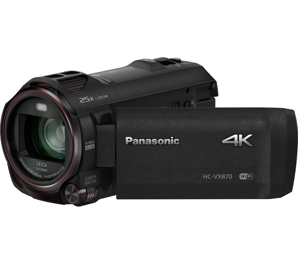 PANASONIC HC-VX870EB-KIT 4K Ultra HD Camcorder - Black, Black