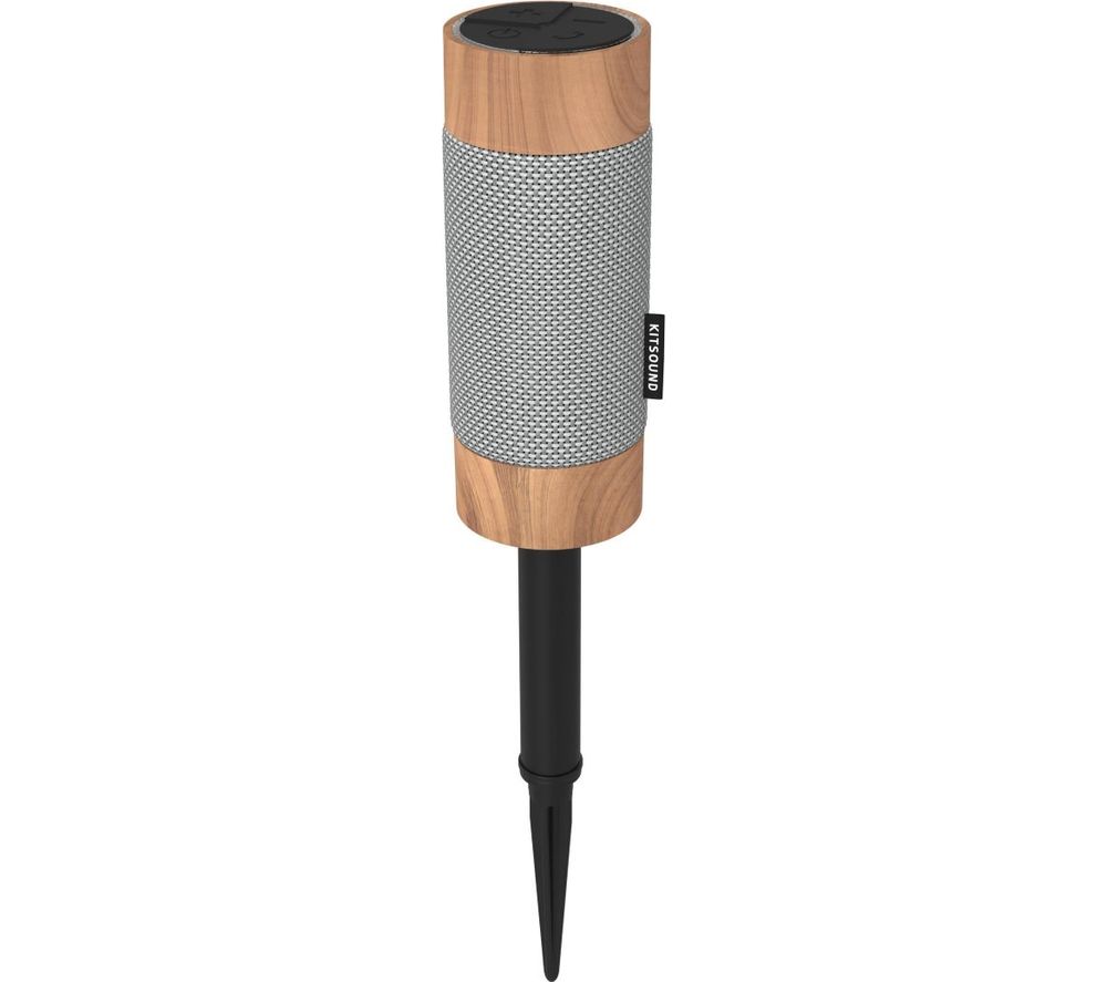 KITSOUND Diggit Portable Bluetooth Speaker - Wood
