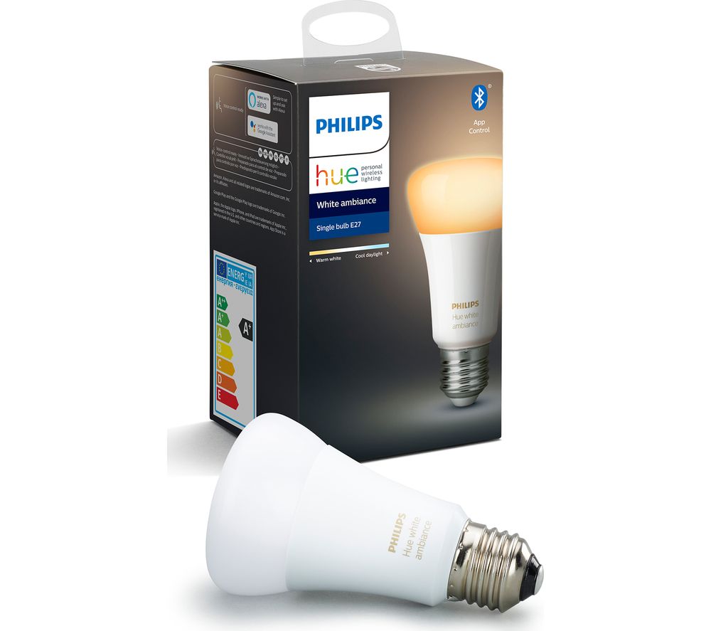 PHILIPS HUE Hue White Ambience Bluetooth LED Bulb - E27