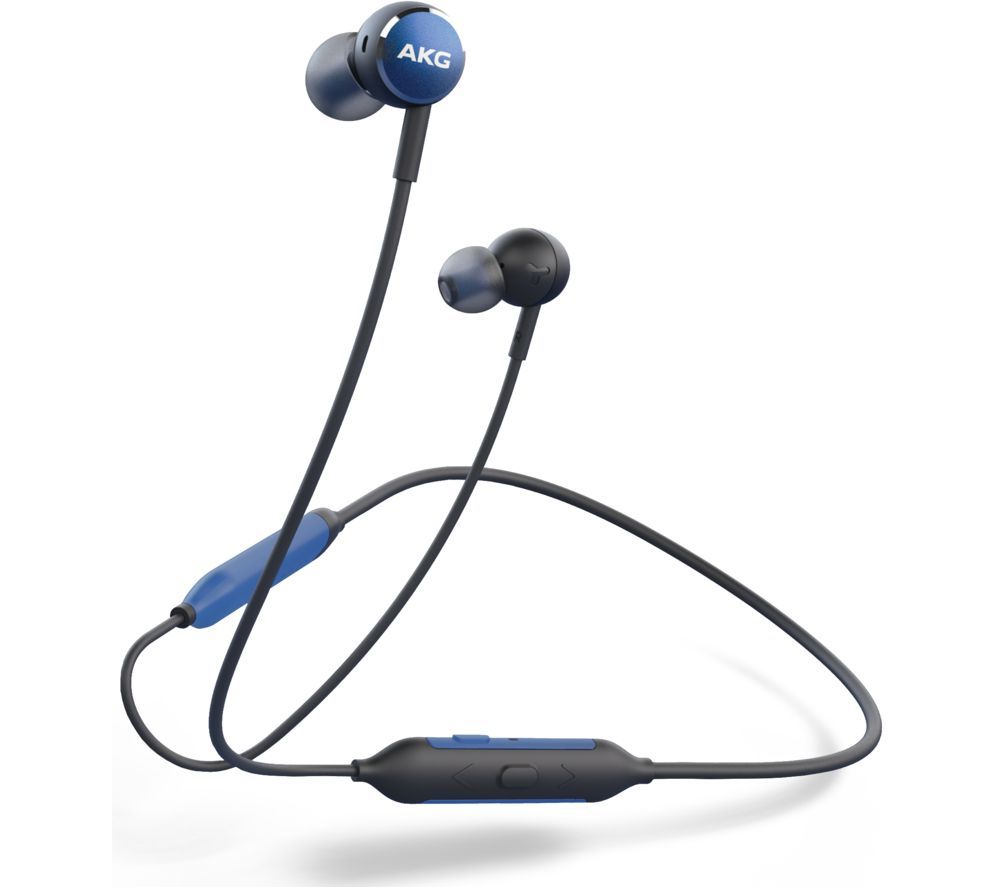 AKG Y100 Wireless Bluetooth Earphones - Blue, Blue