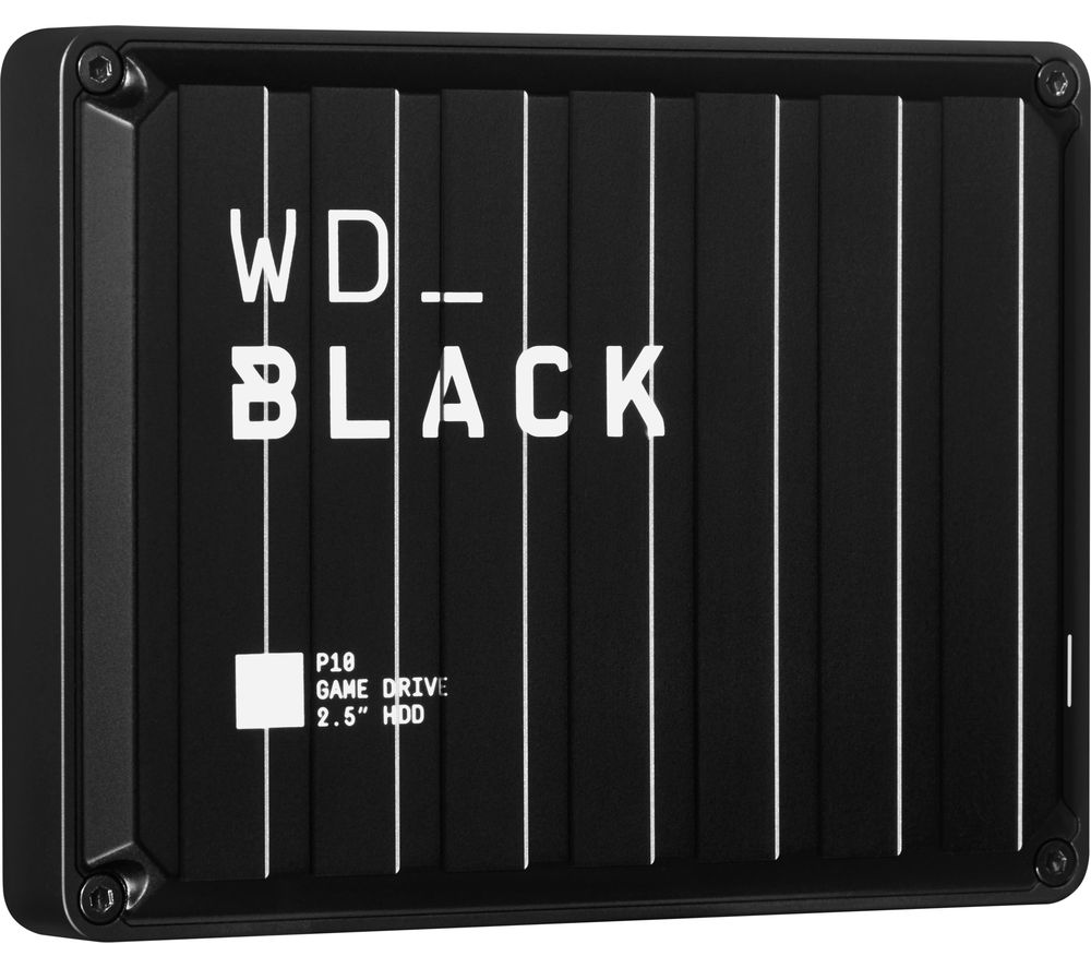WD _BLACK P10 Game Drive - 4 TB, Black, Black