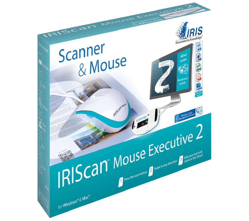 IRIS IRIScan Mouse Executive 2 All-in-One Mouse & Scanner