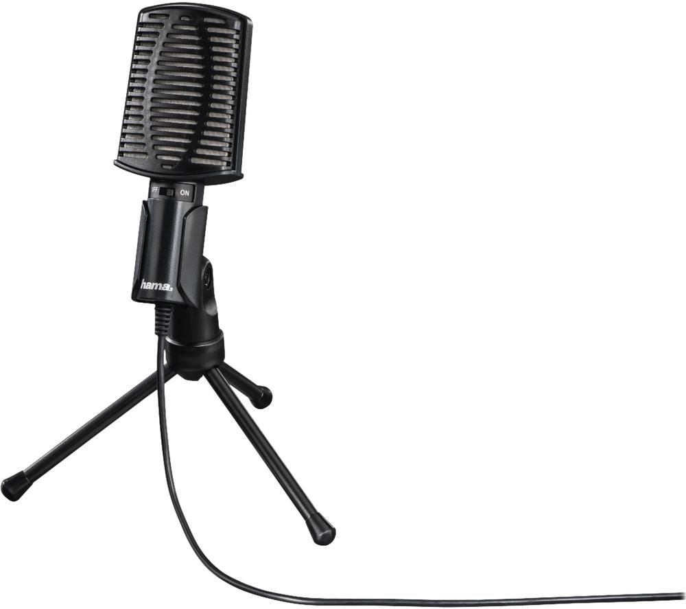 HAMA MIC-USB Allround Microphone - Black, Black