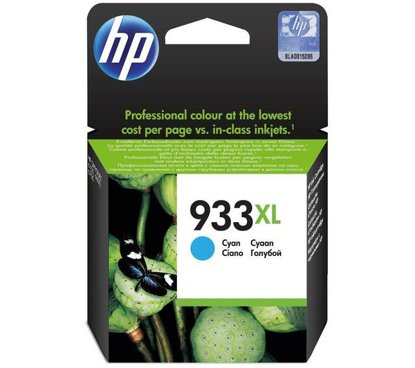 HP 933XL Cyan Ink Cartridge, Cyan